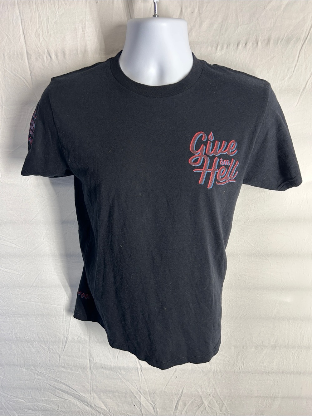 Give Me Hell Black Short-Sleeve Graphic Tee - Men